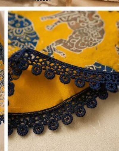 Mustard elephant print dress shoulder tie detail